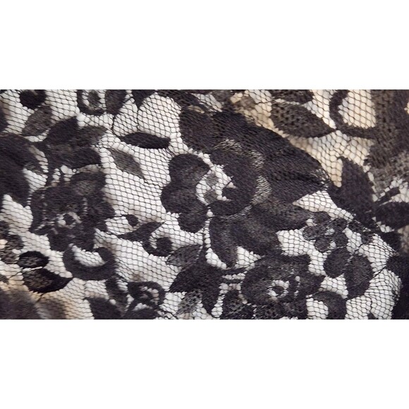 Black Sheer Lace Layered Tank Top Bobeau Size Large Dark Academia Gothic Y2k - Picture 7 of 9
